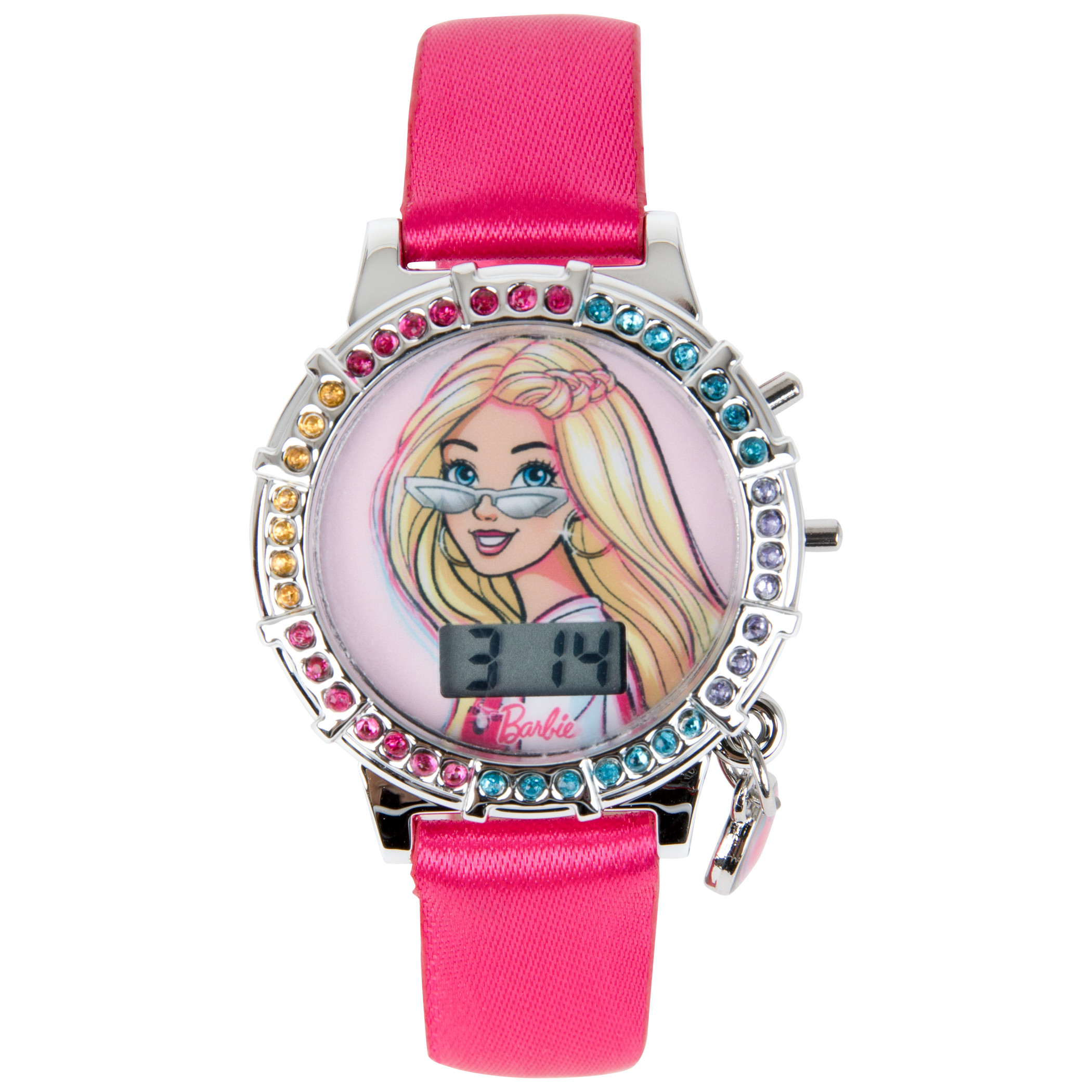 Barbie Springtime LCD Kid's Watch With Silicone Band
